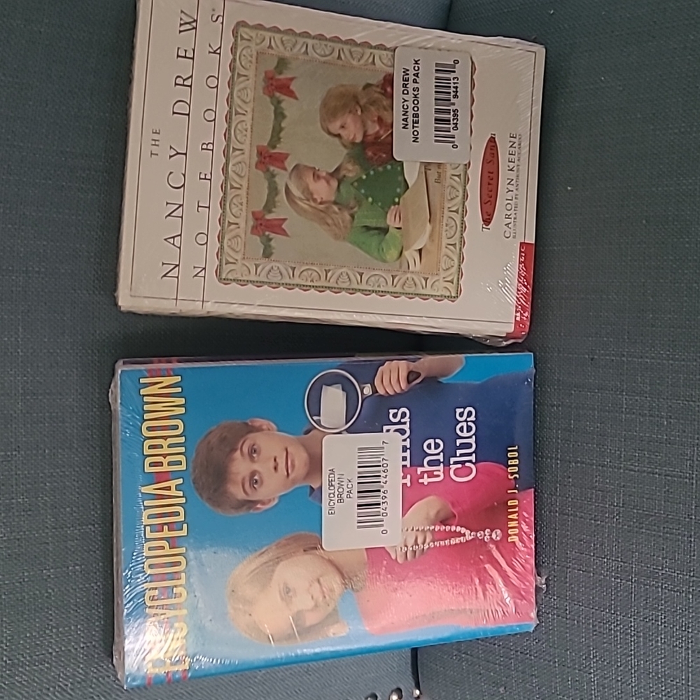 NeW Sealed in packages, Nancy Drew Notebook set and Encyclopedia Brown set